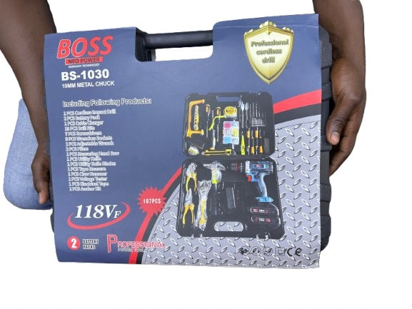 BOSS
BS-1030
10MM METAL CHUCK
NEO POWER
GERMANY TECHNOLOGY
107PCS