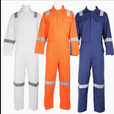 High Visibility Coveralls with Reflective Strips for Marine Professionals