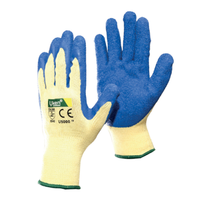 Gloves Latex Blue Grip Uken 1 Pairs