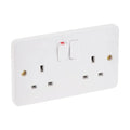 Schneider Electric Switched Socket 2 Gang White