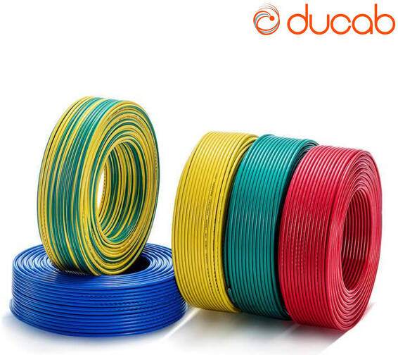 Ducab PVC Single Core Cable, 1.5mm × 100 Yard, mix color red black yellow , Durable Insulation