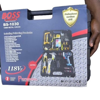 BOSS
BS-1030
10MM METAL CHUCK
NEO POWER
GERMANY TECHNOLOGY
107PCS