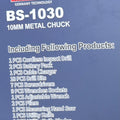 BOSS
BS-1030
10MM METAL CHUCK
NEO POWER
GERMANY TECHNOLOGY
107PCS