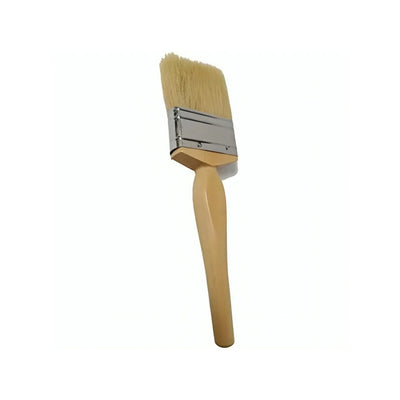 Paint Brush with White Bristles - Silver