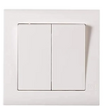 2G 1Way Switch, - White