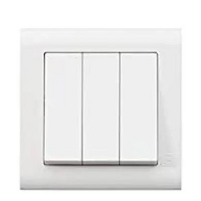 3 Gang 2 Way Electrical Wall Switch Panel
