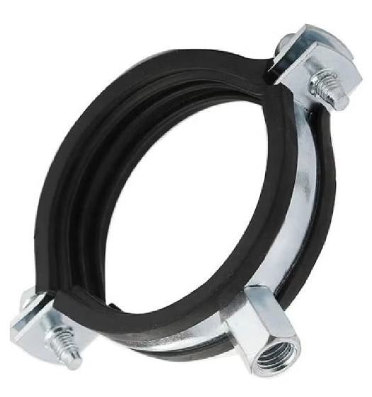 GI hanging clamps with rubber 1 inch