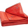 Durable Orange Tarpaulin Sheet 60x60 ft for Protection