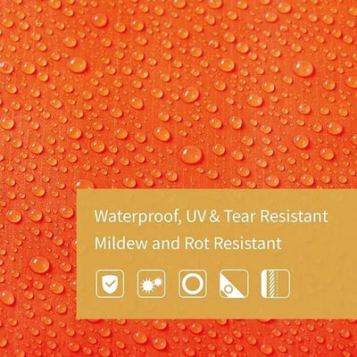 Durable Orange Tarpaulin Sheet 60x60 ft for Protection